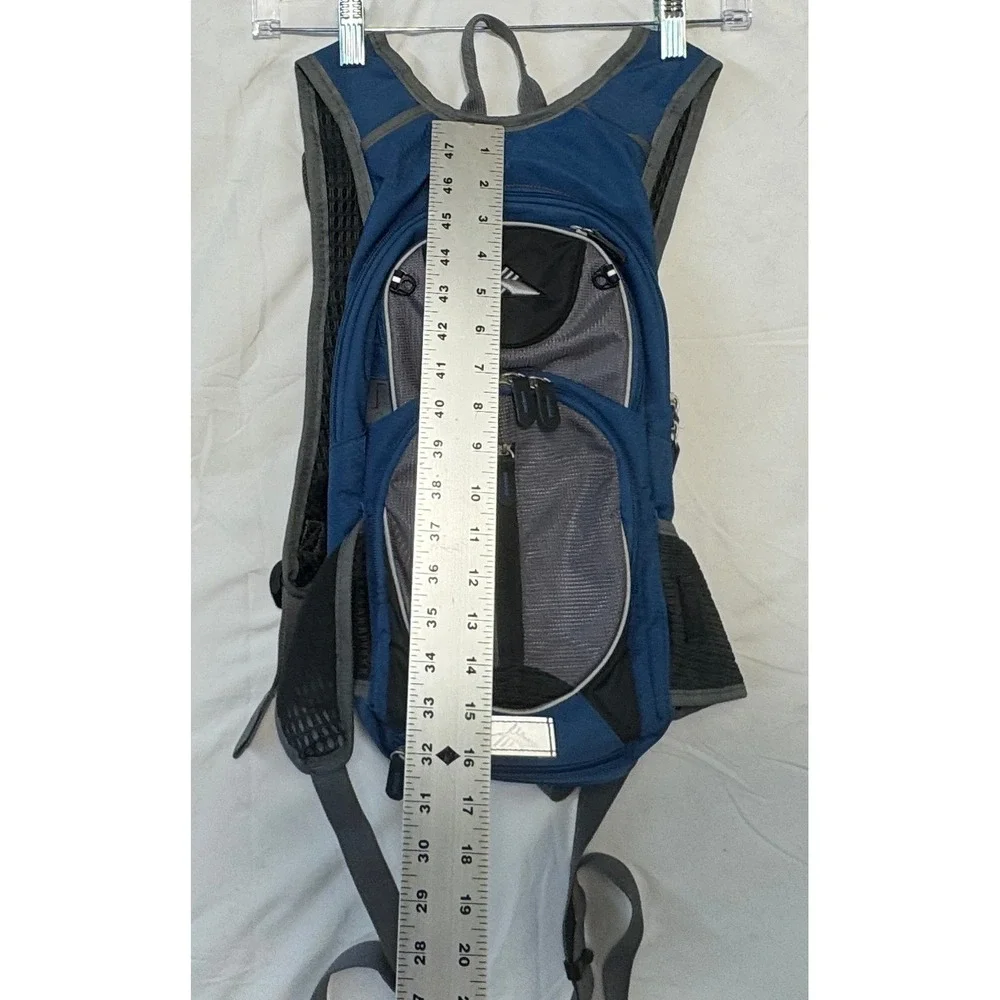 High Sierra Airflow Hydration Backpack Blue Gray Hiking Biking Trail Bag